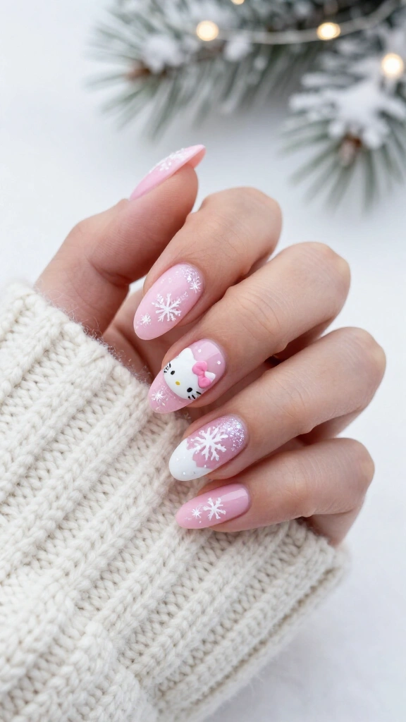 Pastel Pink Winter Wonderland