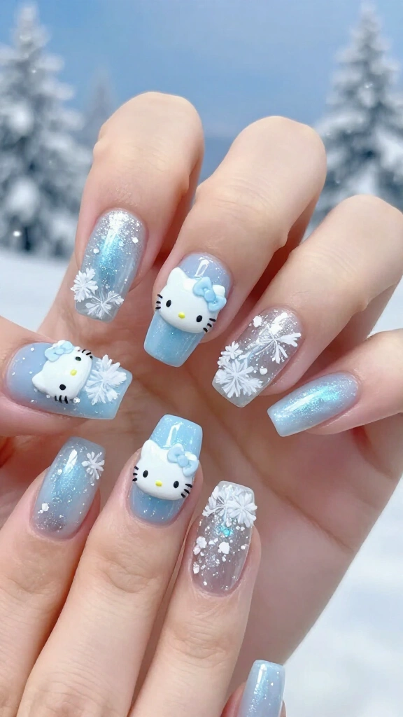 Frozen Ice Crystal Kitty