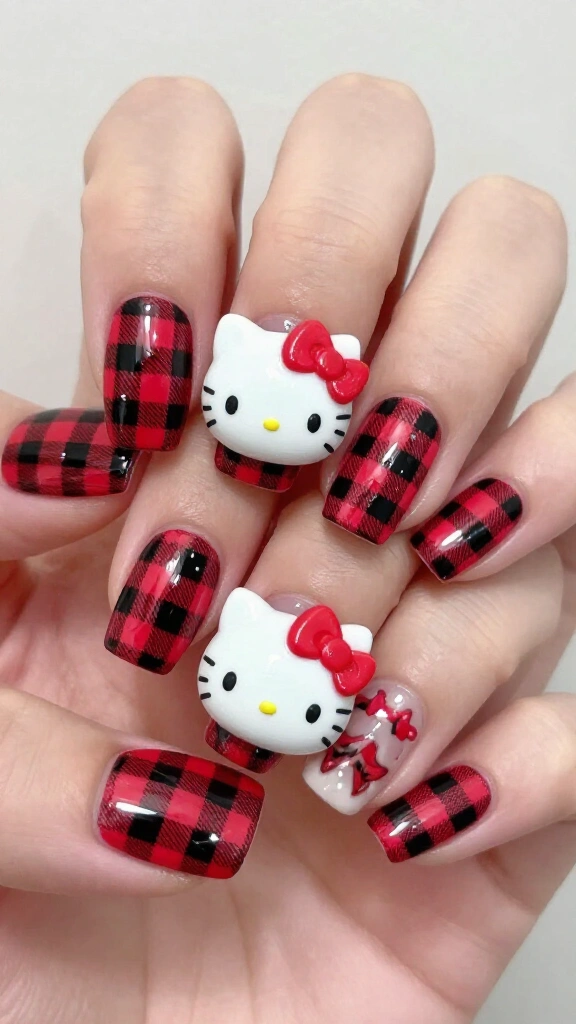 Buffalo Check Flannel Kitty