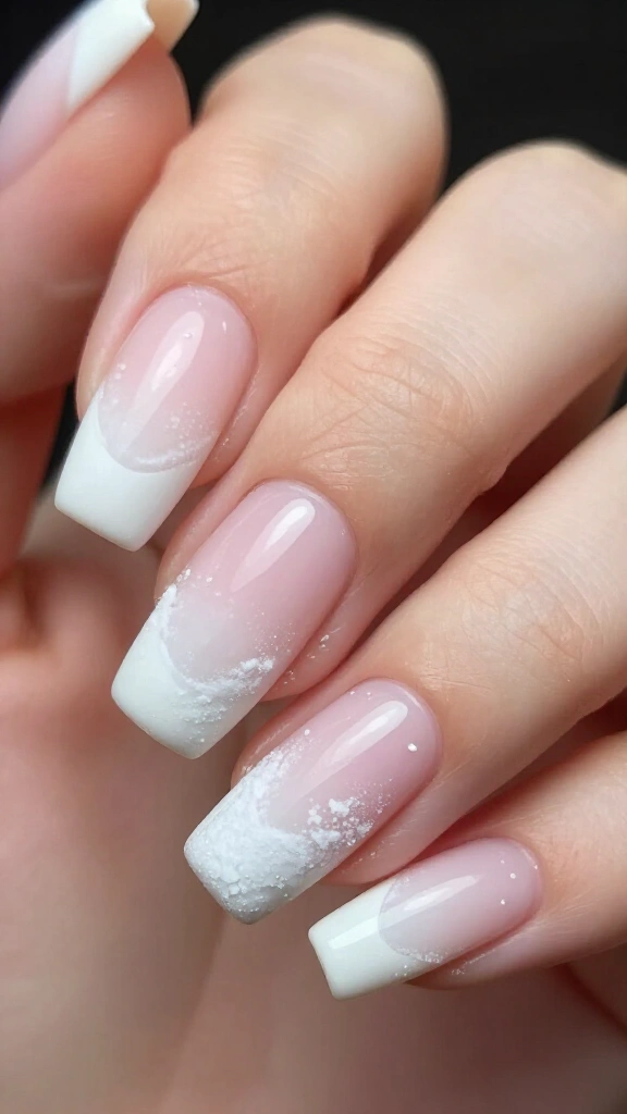 Snowfall White Ombré