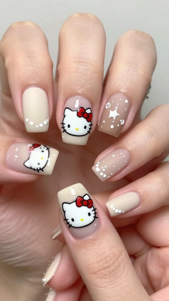 Matte Nude Holiday Hello Kitty
