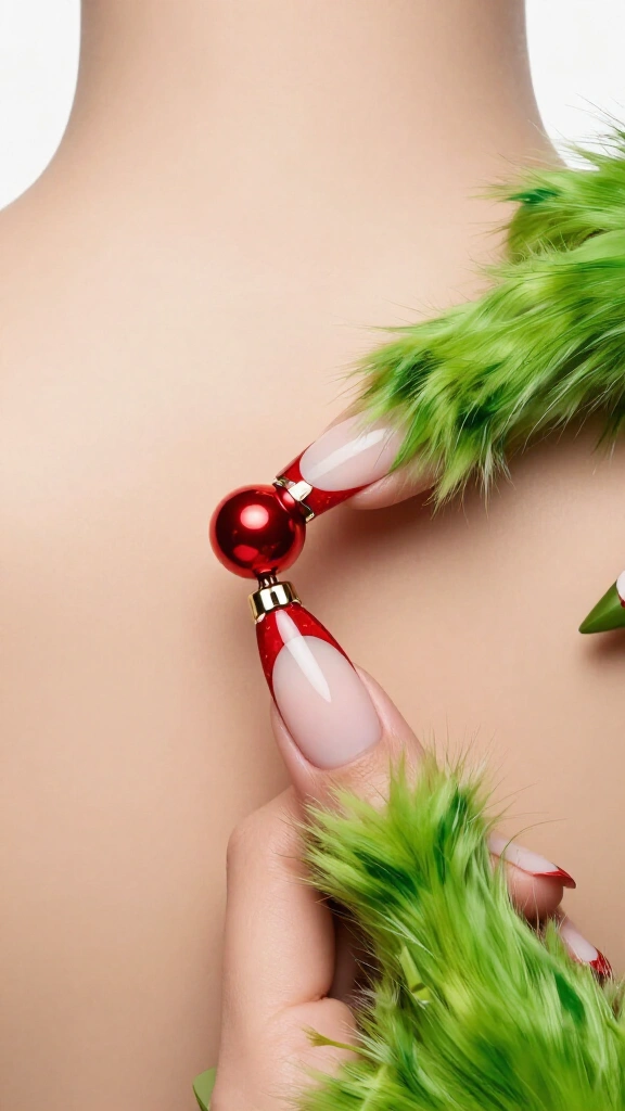 Stealing the Ornament French Tips