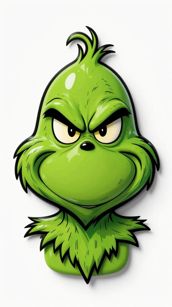 Pop-Art Comic Book 3D Grinch
