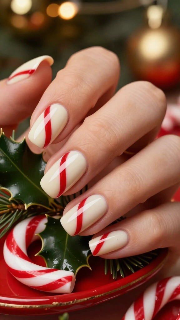 Classic candy cane stripes