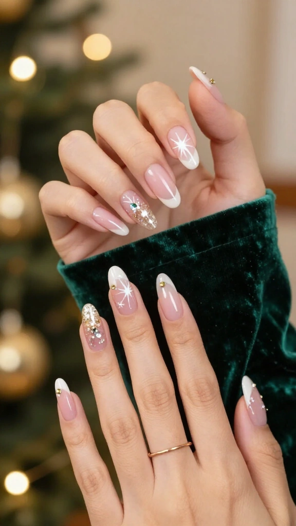 Frosted ballet slipper starbursts