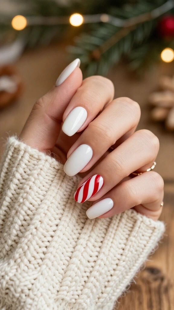 Peppermint candy swirl accents
