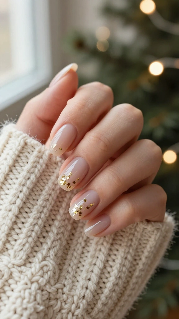 Minimalist gold star confetti