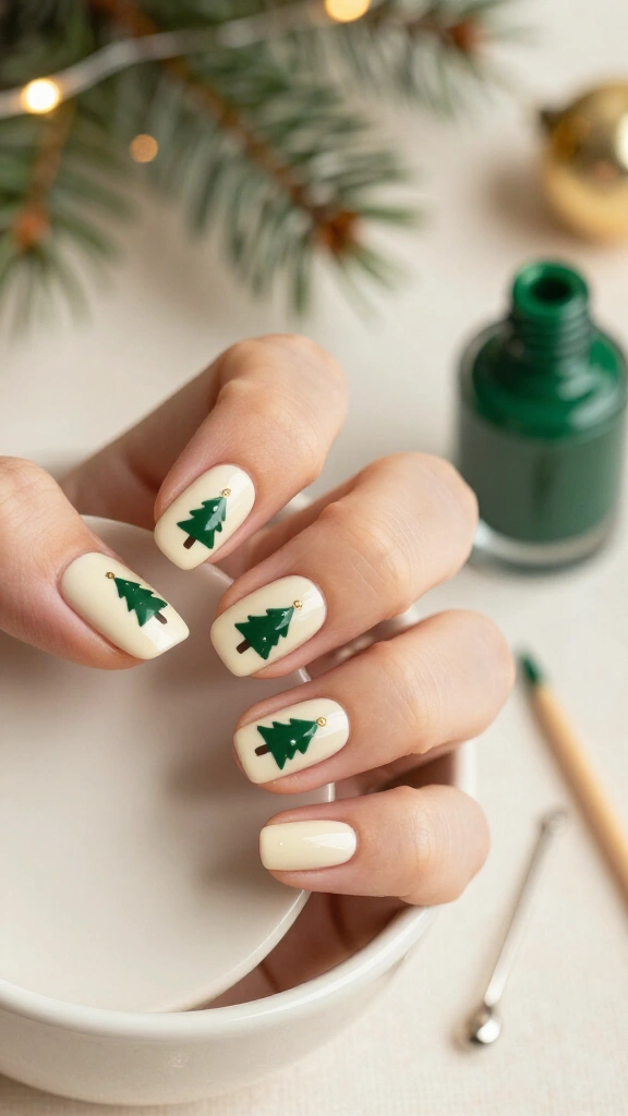 Tiny Dot Evergreen Trees