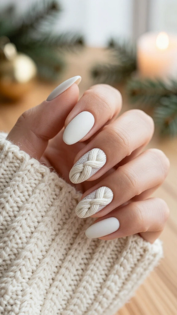 Cozy cable knit texture