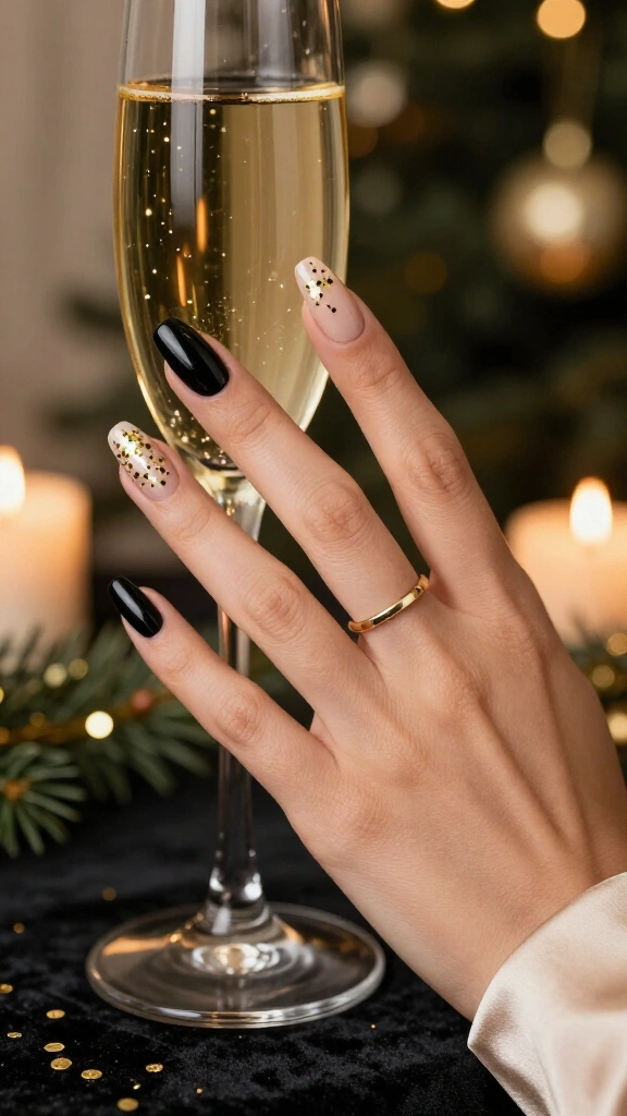 Gold confetti New Year