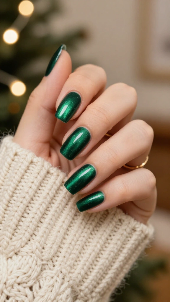 Monochrome Forest Green Velvet