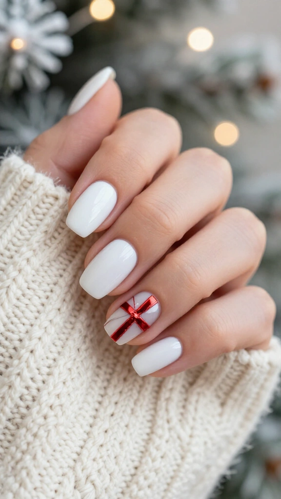 Metallic Ribbon Cross