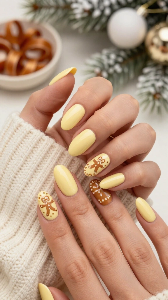 Butter yellow gingerbread accents