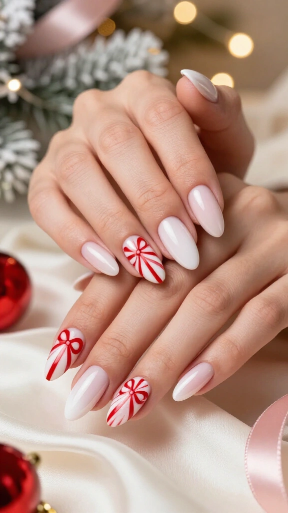 Candy Cane Tied Packages