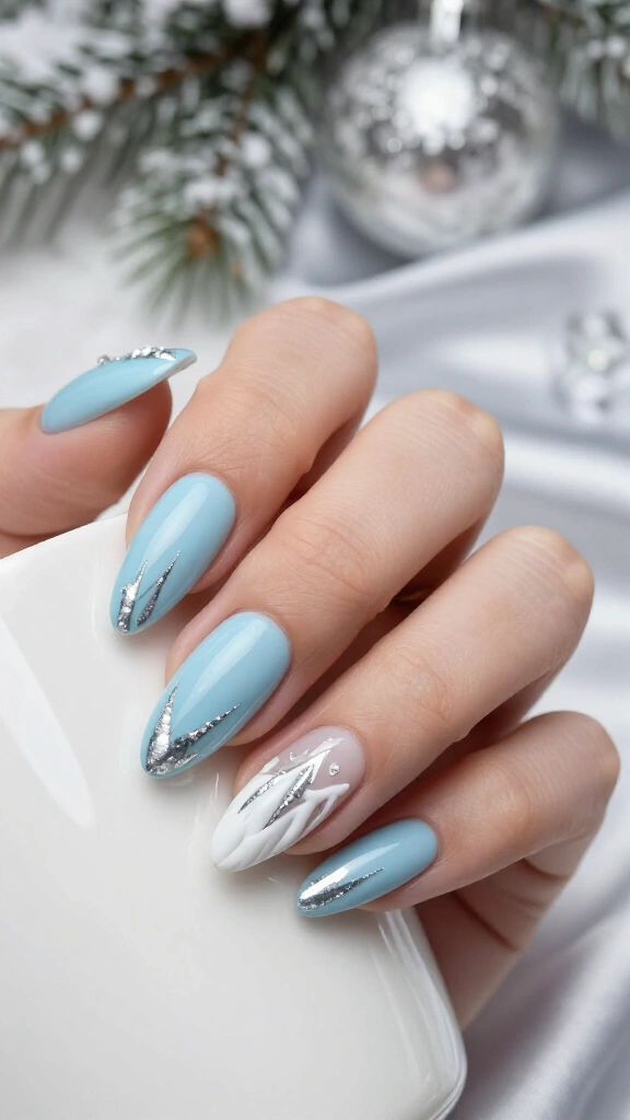 Powder blue icicles