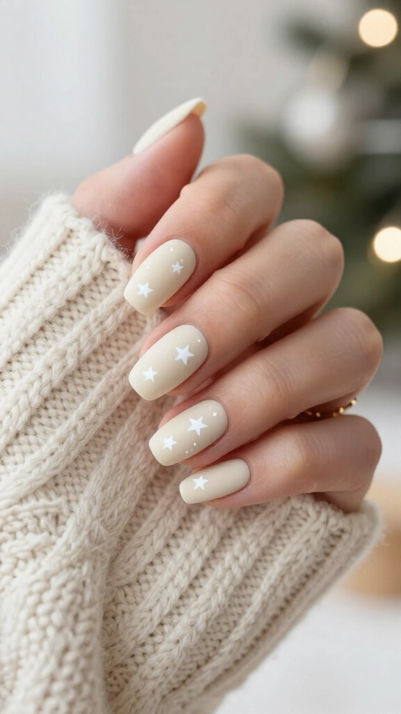 Creamy vanilla matte stars