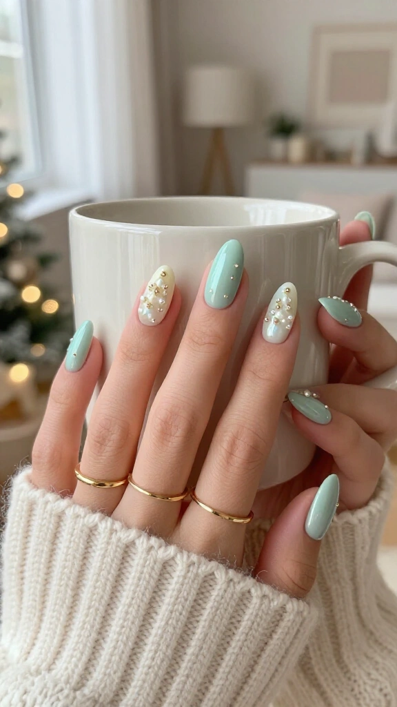 Seafoam green pearl trees
