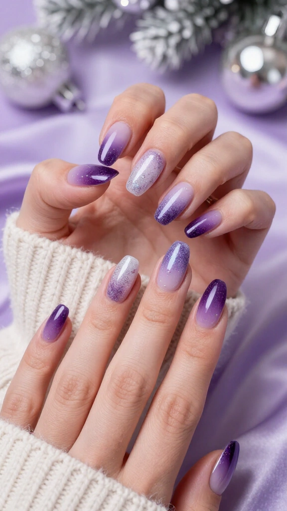 Frosted sugar plum sparkle