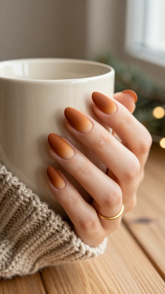 Gingerbread matte ombre