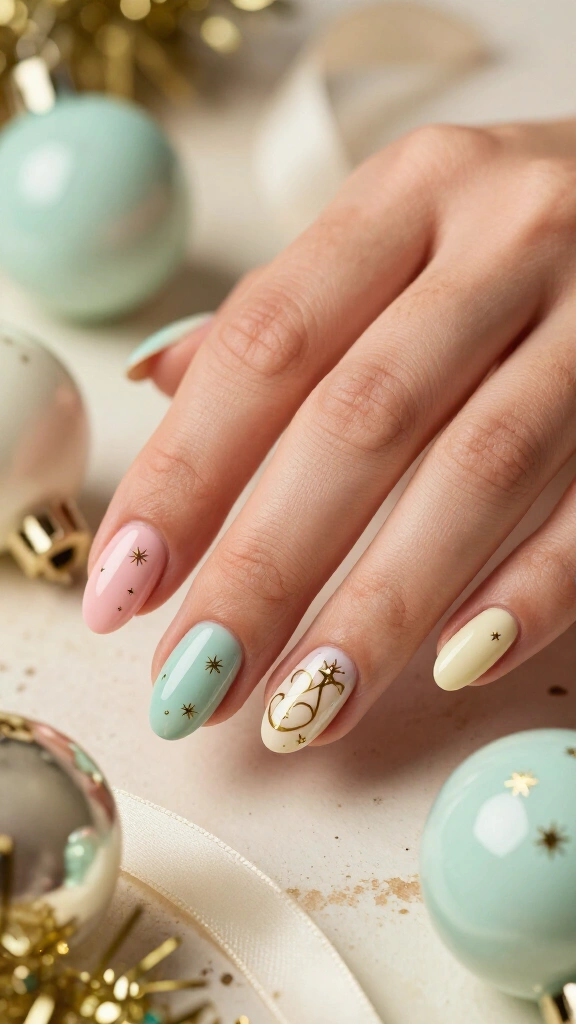 Retro Pastel Noel with Vintage Baubles