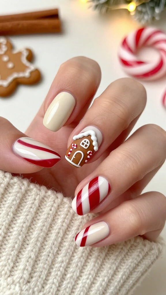 Frosted Peppermint Cottage Accents