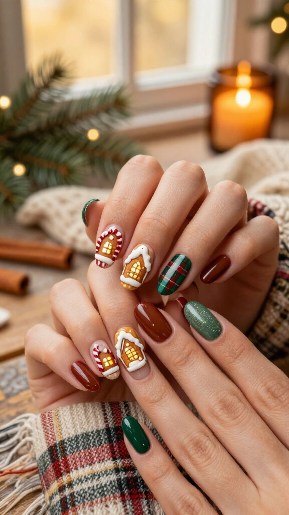 Cozy Plaid &amp; Gingerbread Chalet Sets