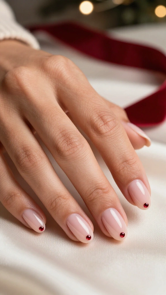 Minimalist Ruby Studs
