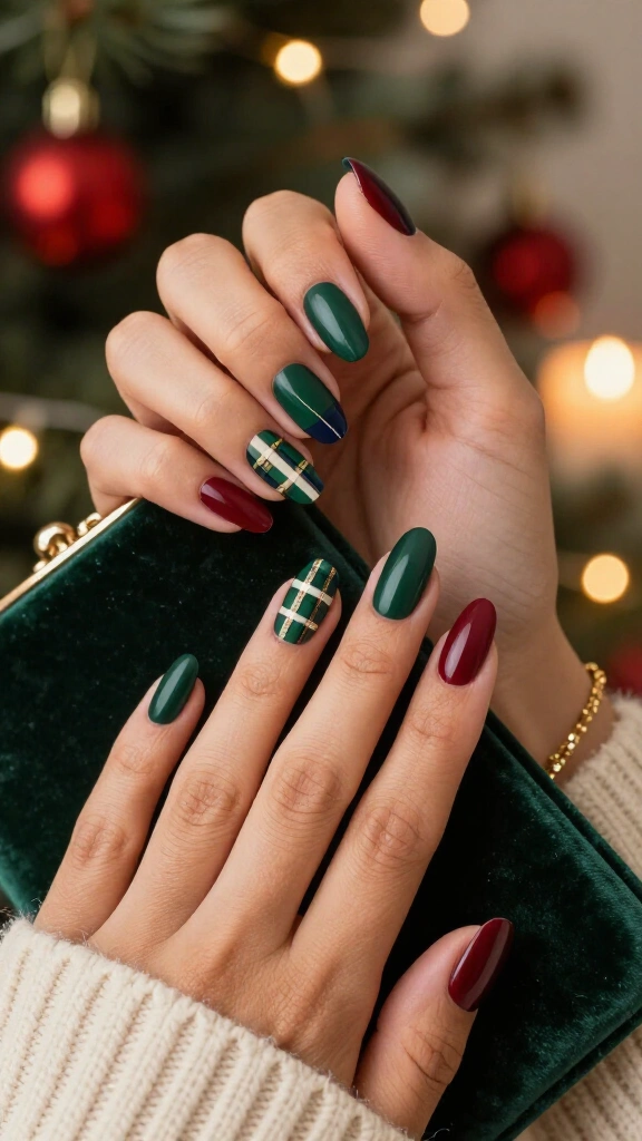 Matte Tartan Plaid Accents