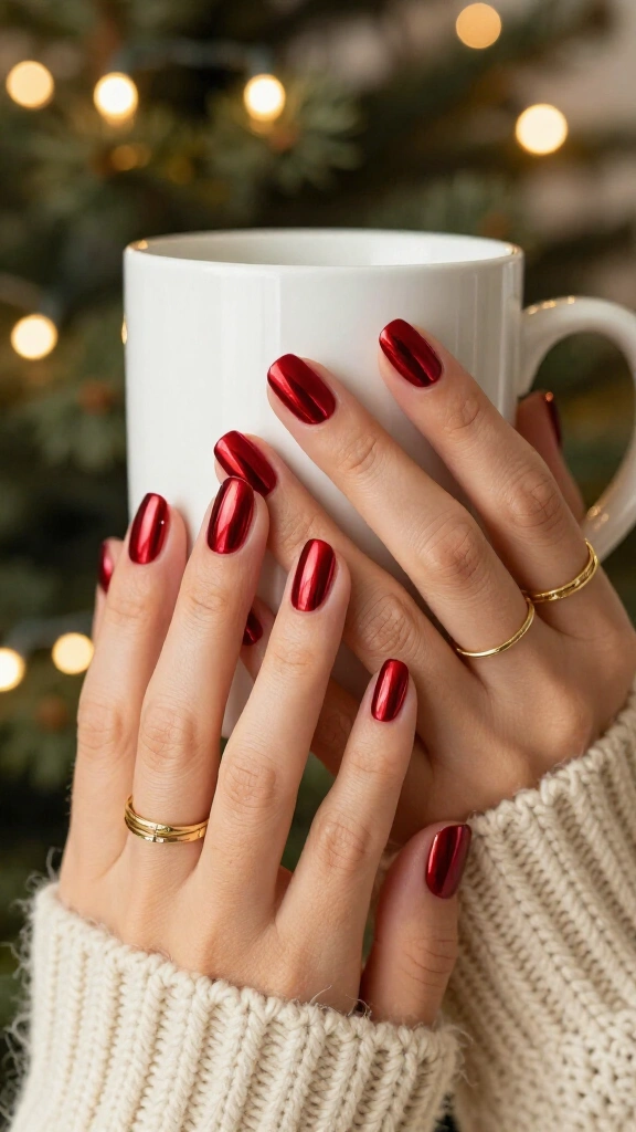 Red chrome glazed tips