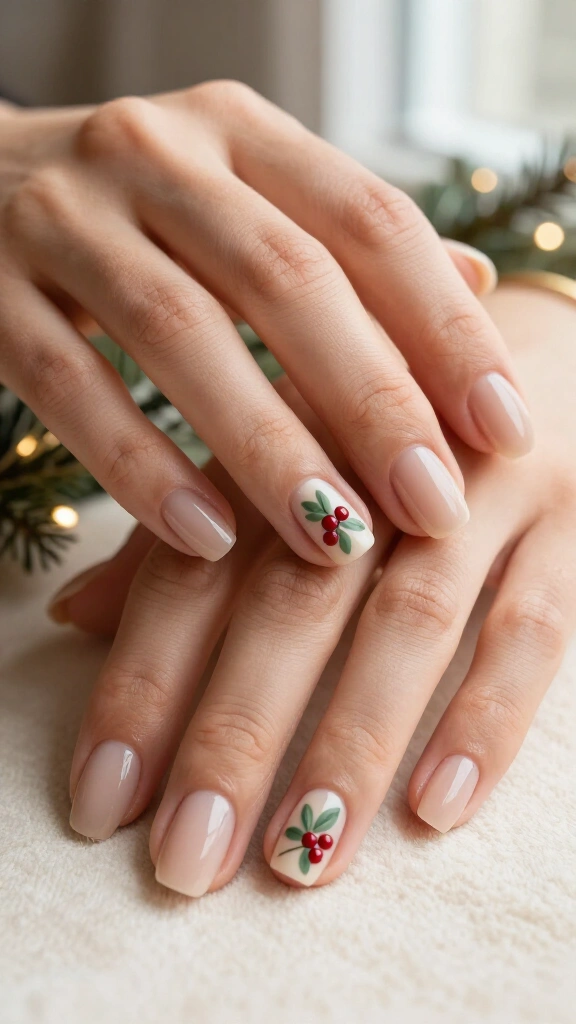 Minimalist Mistletoe Dots