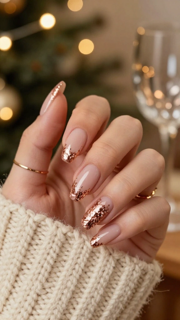 Rose Gold Foil Icicles