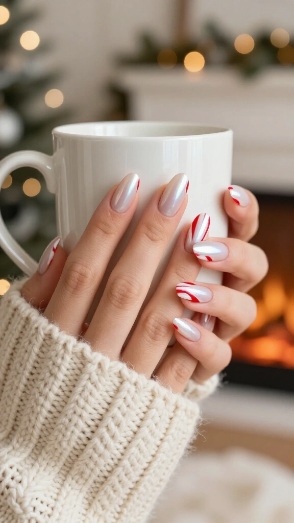 Glazed Donut Candy Cane Tips