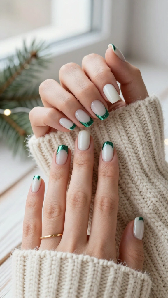 Crisp Porcelain Base with Emerald Smile Lines