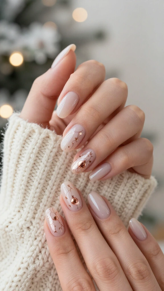 Rose Gold Ornament Accents