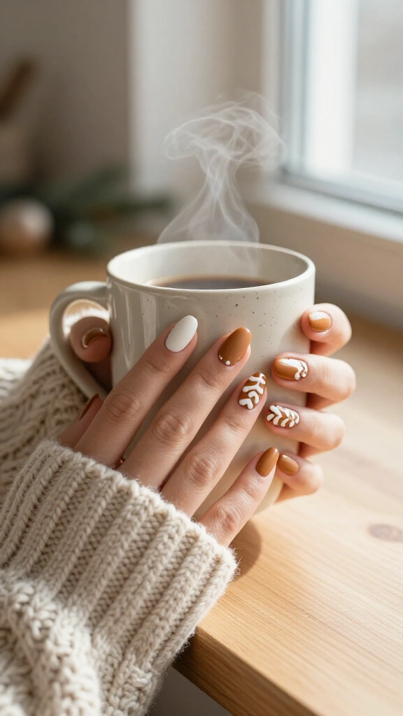 Matte Gingerbread Swirls