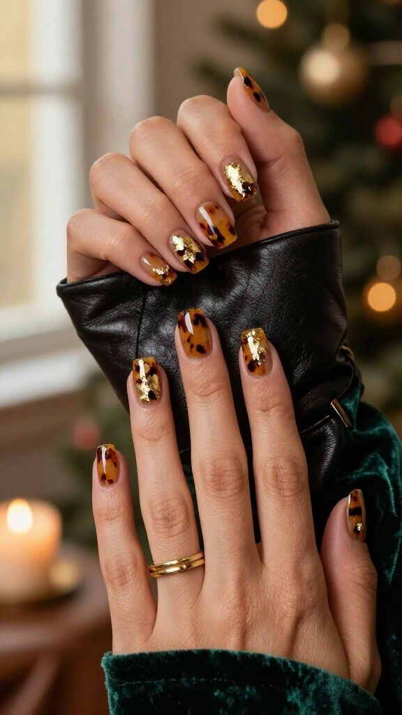 Tortoiseshell with Gold Leaf Highlights