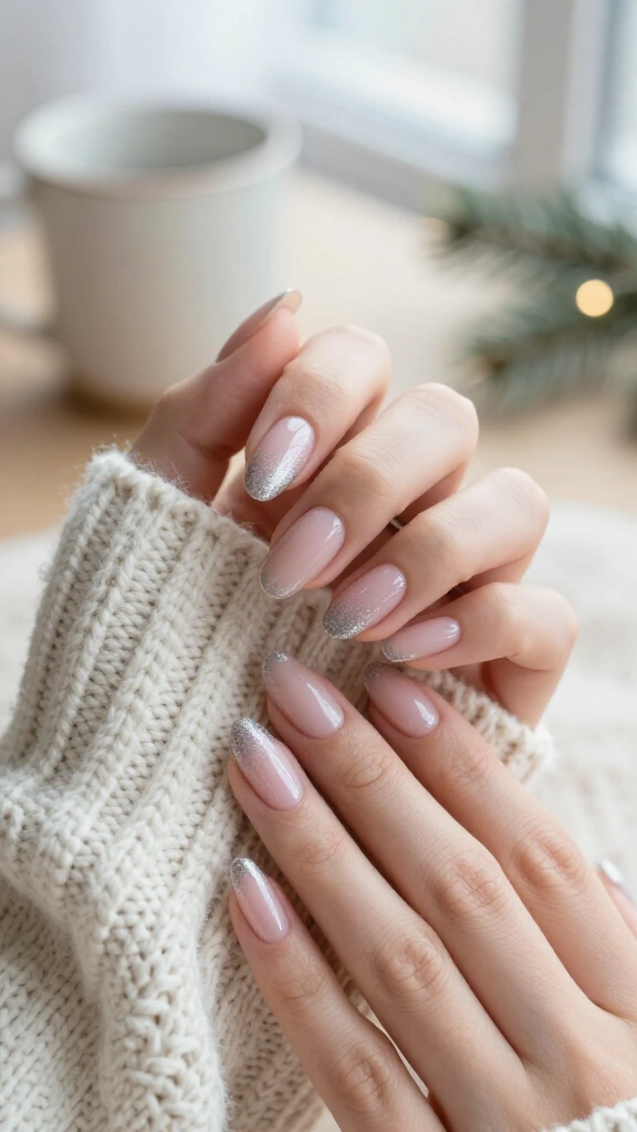 Sheer Blush with Silver Fairy Dust