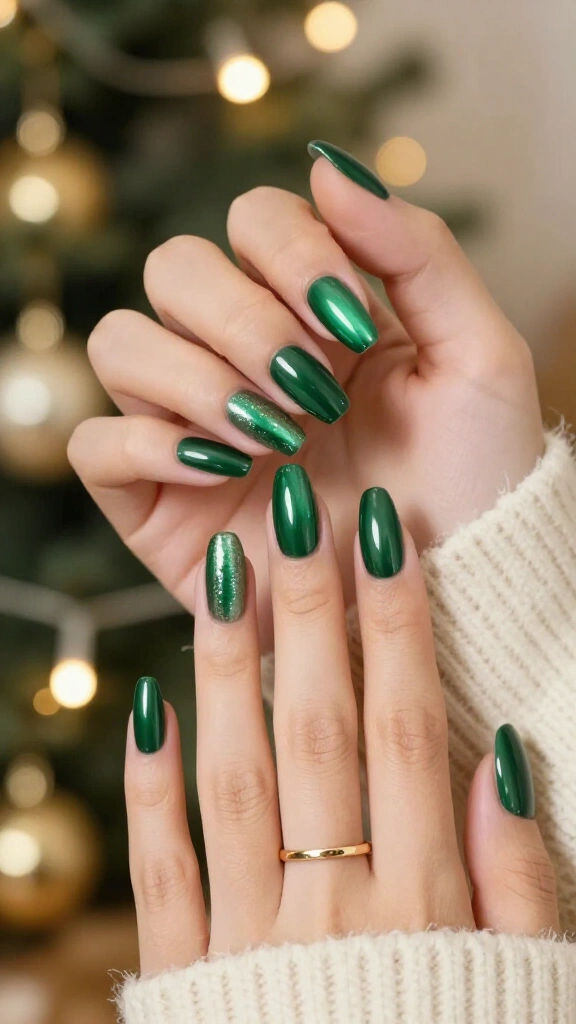 Pearlescent Glazed Fir Tree Green