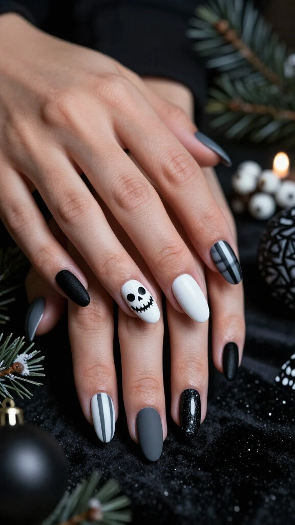 Jack Skellington Matte Monochrome
