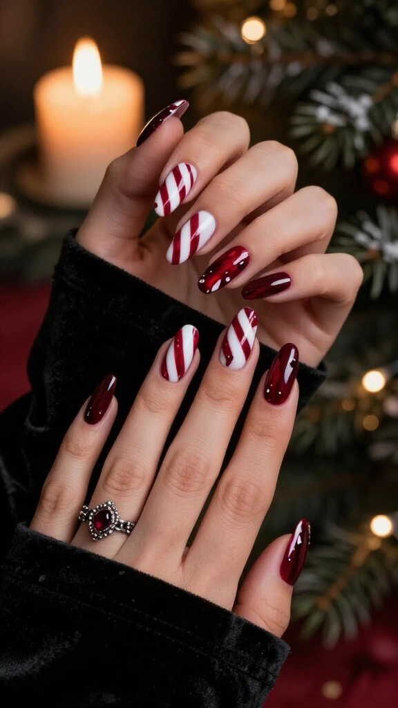 Blood-Dripping Candy Cane Stripes