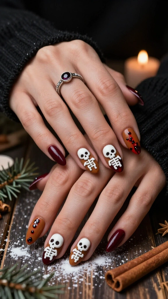 Haunted Gingerbread Skeletons