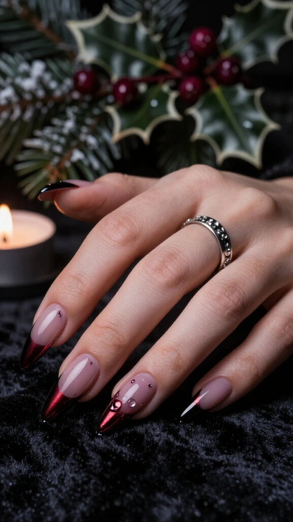 Poison Apple Crimson French Tips