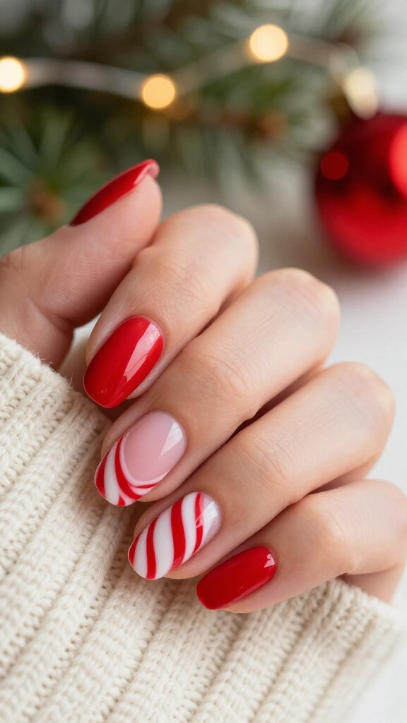 Candy cane peppermint swirls