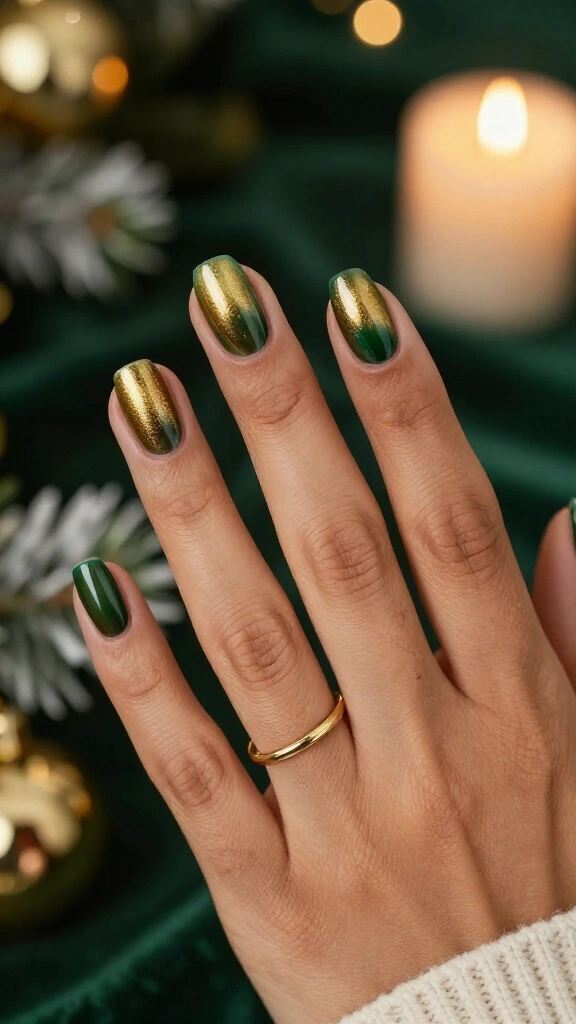 Gilded emerald chrome