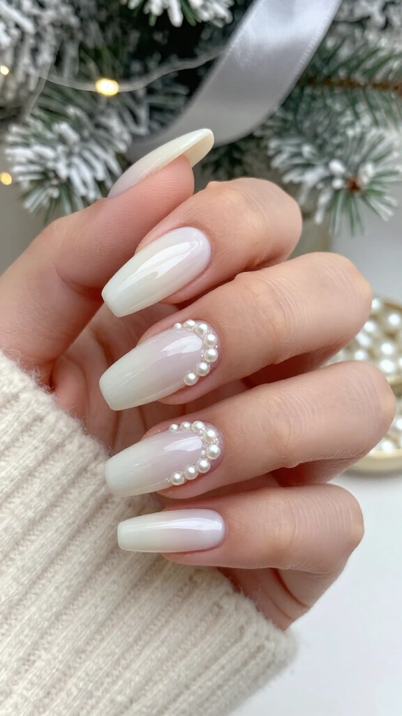 Pearl-Embellished Milky White Almonds