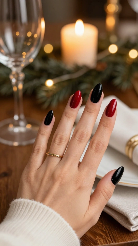 Matte Black & Glossy Cherry Red Dual Finish
