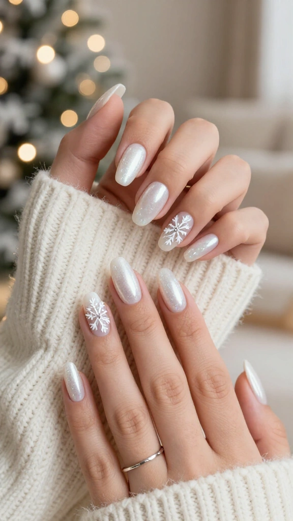 Glazed Frosted Snowflake Tips