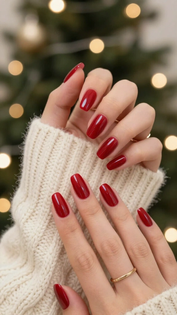 Classic cherry red gloss