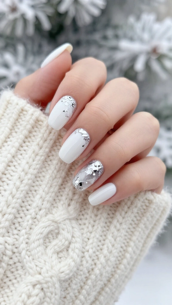 Icy Silver Foil Cascades
