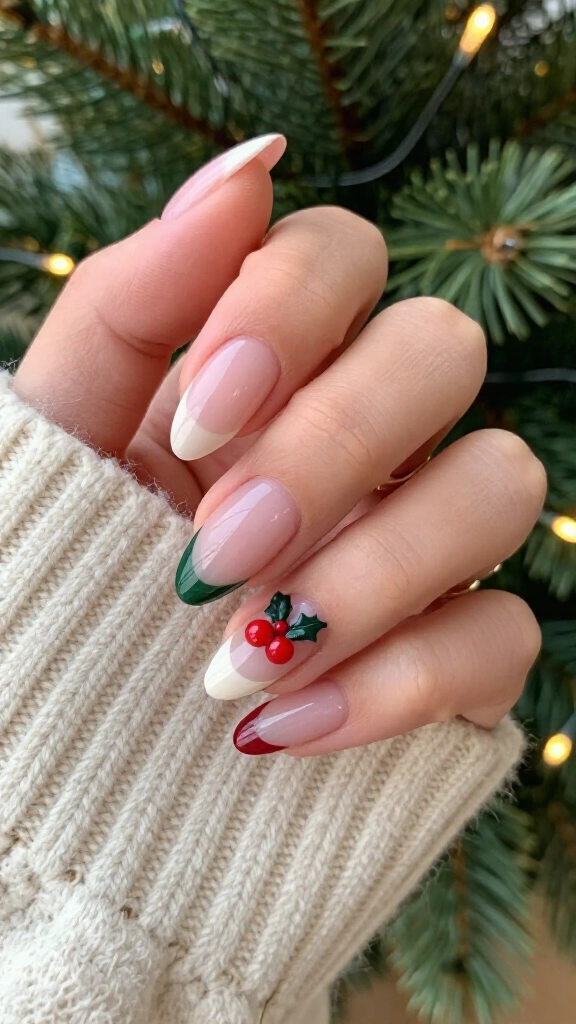 Holly Berry Micro Accent on Bare Acrylic